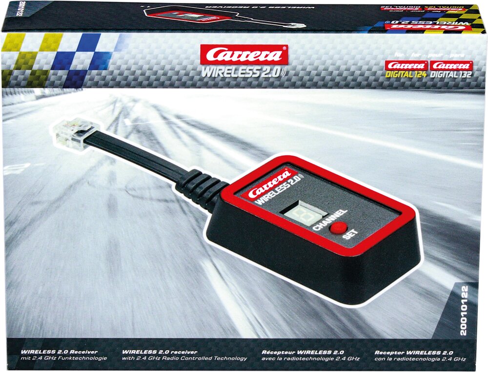 Carrera Wireless 2.0 Set Duo – 2 Manettes + 1 Récepteur, Compatible Digital 132 Et 124, Pilotage Sans Fil