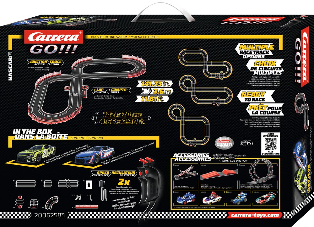 Carrera GO!!! 20062583 - NASCAR Watkins Glen Duel Slot Car Racing