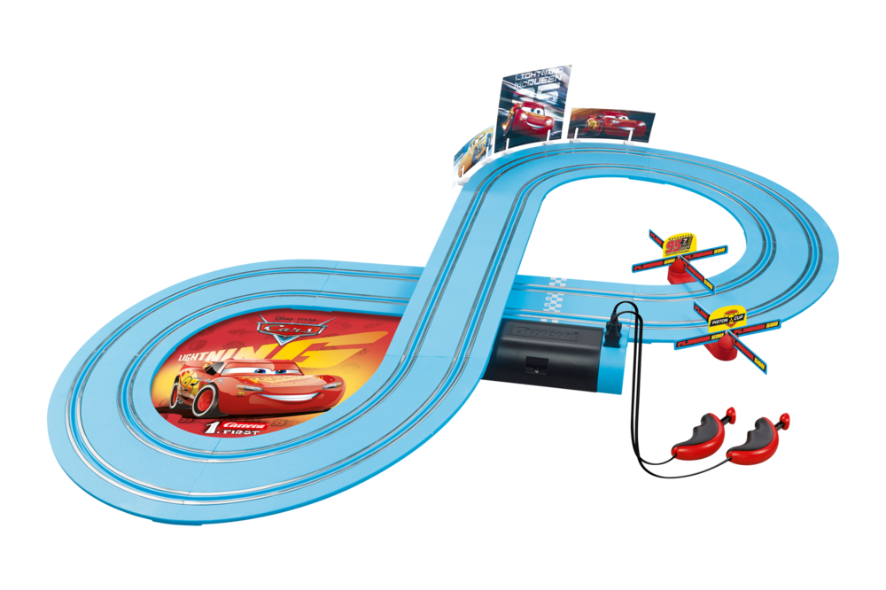 Lightning mcqueen slot store car race set