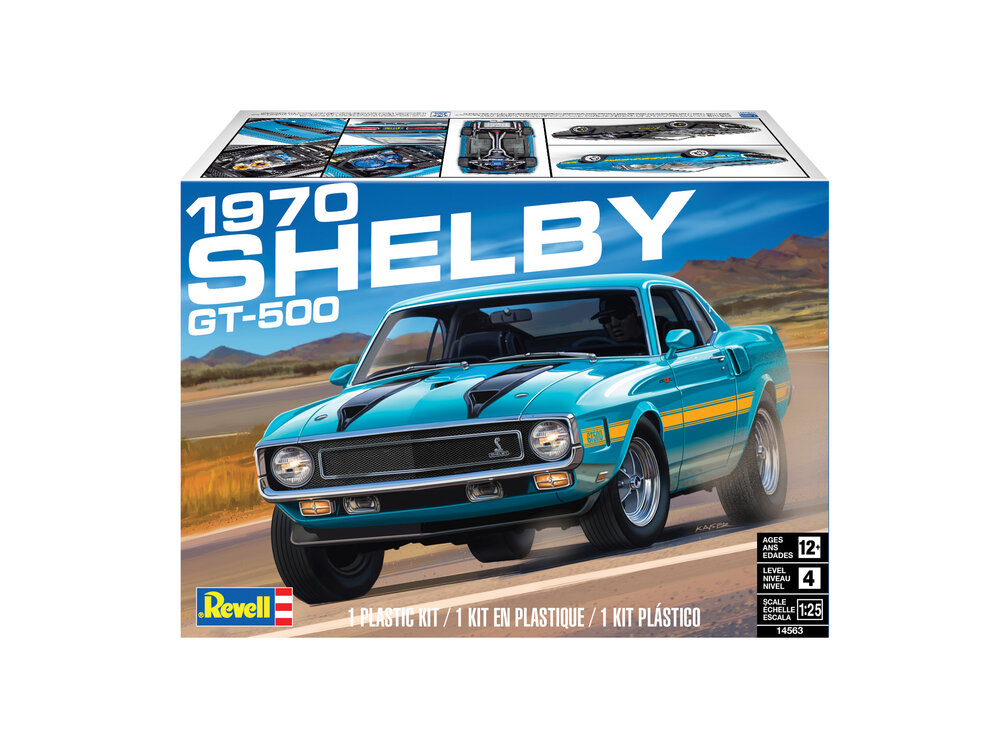 Revell 14563 1970 Ford Shelby GT-500 1:25 scale model car