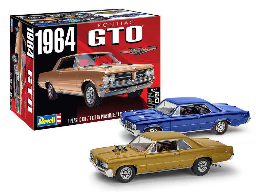 Revell 14574 '64 Pontiac GTO 2'N1 1:24 scale model car kit | Carrera