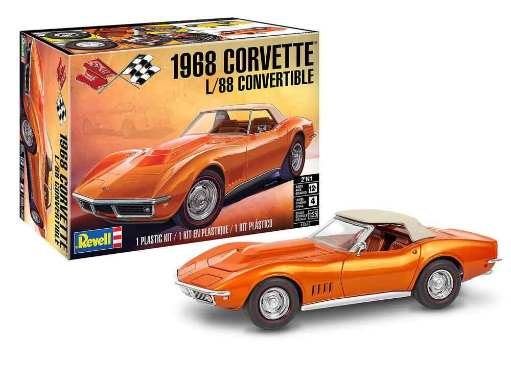 Revell 14572 '68 Corvette L/88 Convertible 2'N1 1:25 scale model