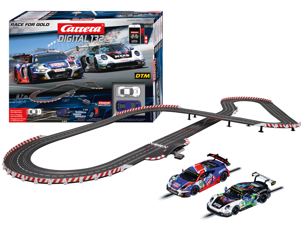 Carrera 30040 DIGITAL 132 Slot Car Racing Track Set - Race For