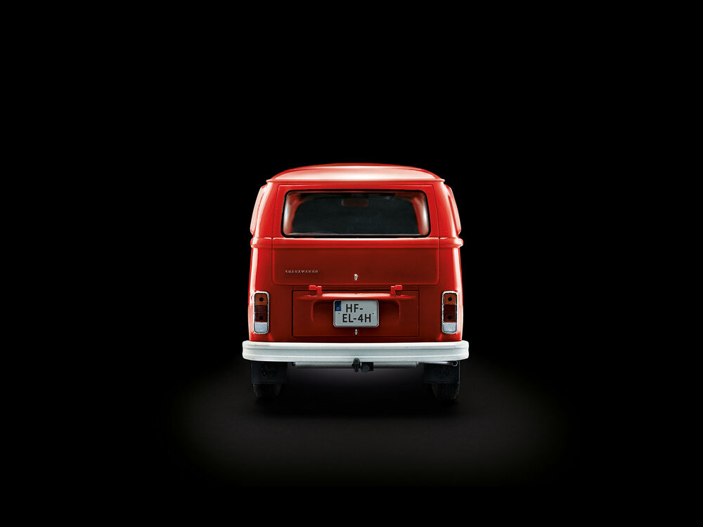Calendrier De L'Avent VW T2 Camper – Maquette 1:24, 96 Pièces Sans Colle, 5 Couleurs Aqua