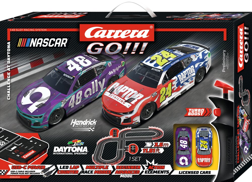 Carrera GO!!! 20062634 - NASCAR Challenge at Daytona Slot Car