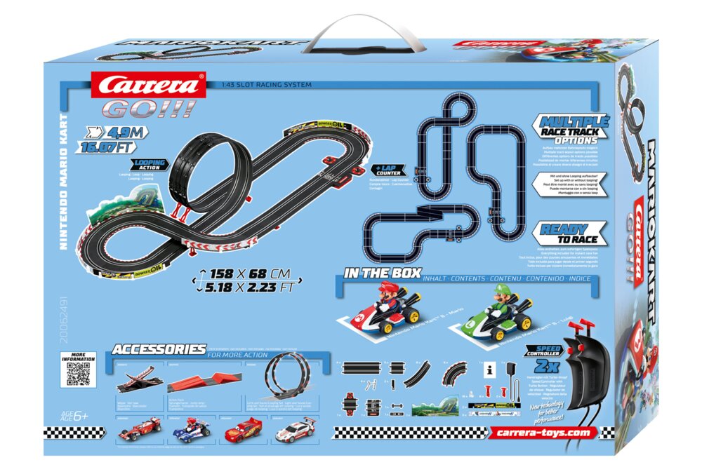 Carrera GO!!! 20062491 - Mario Kart™ Slot Car Racing Toy Set