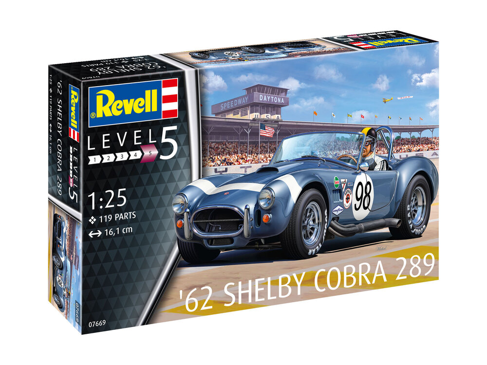 Maquette Shelby Cobra 289 1962 à coller et peindre 1/25 Revell 07669