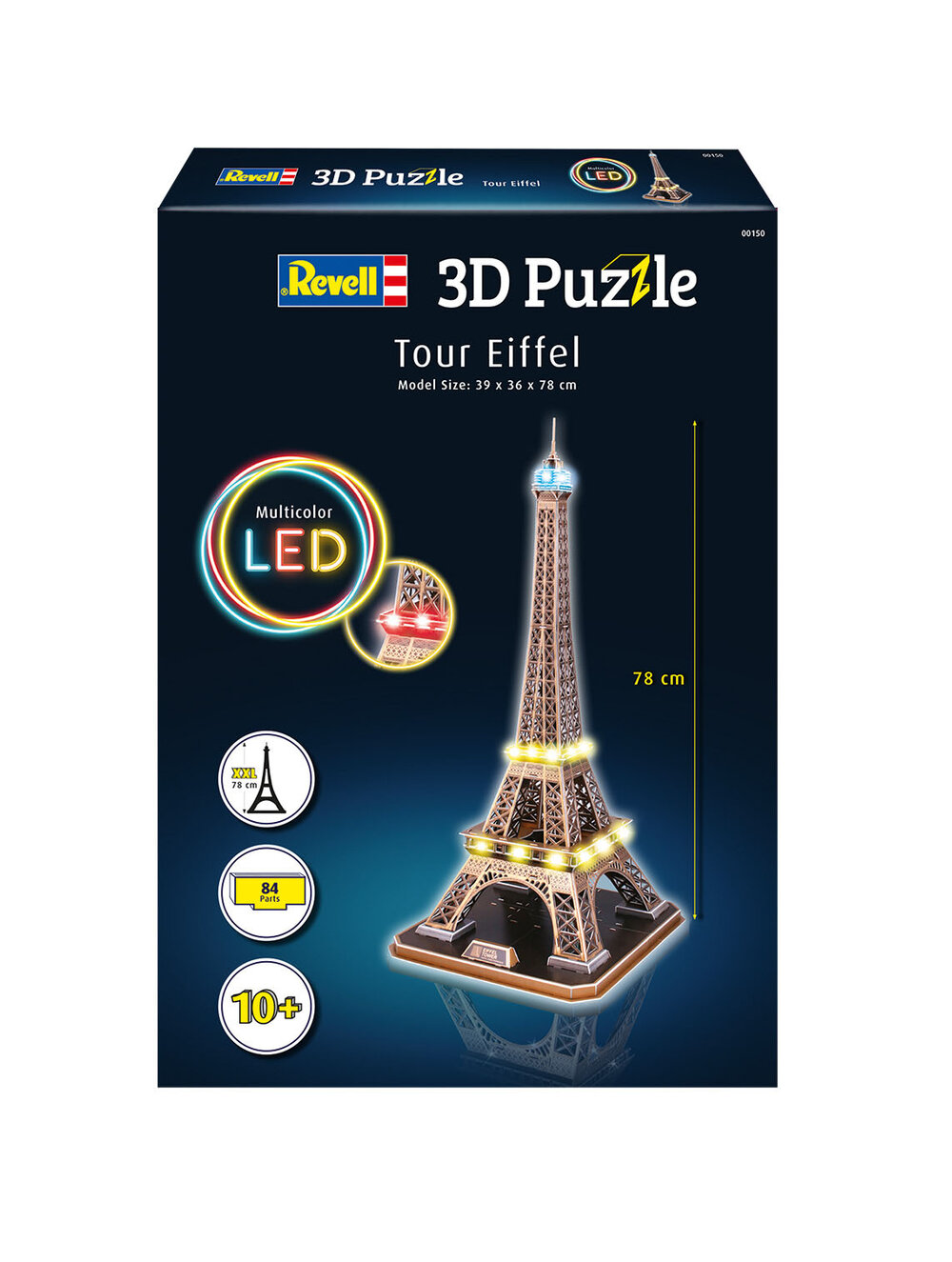 Puzzle 3D Tour Eiffel illuminée, Puzzles 3D Objets iconiques, Puzzle 3D, Produits