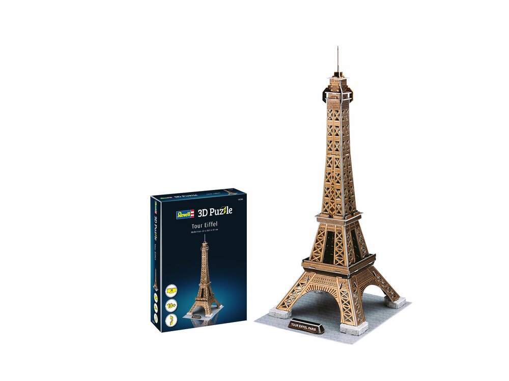 Puzzle 3D 216 pièces : La Tour Eiffel de nuit - Ravensburger - Rue des Puzzles