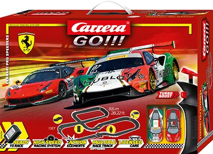 Carrera GO!!! 20062551 - Ferrari Pro Speeders Slot Car Racing Toy