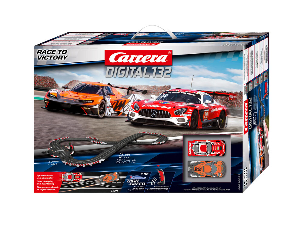  Carrera Digital 132 20030015 DTM Speed Memories Digital  Electric 1:32 Scale Slot Car Racing Track Set For Racing up To 6 Cars At  Once - Includes Two 1:32 Scale Cars 