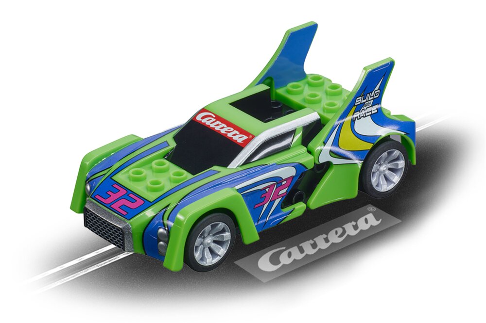 Carrera Build ’n Race – Circuit De Course GO!!! 6,2 M, Voiture Et Camion à Construire, Turbo, Compatible Briques, Dès 6 Ans
