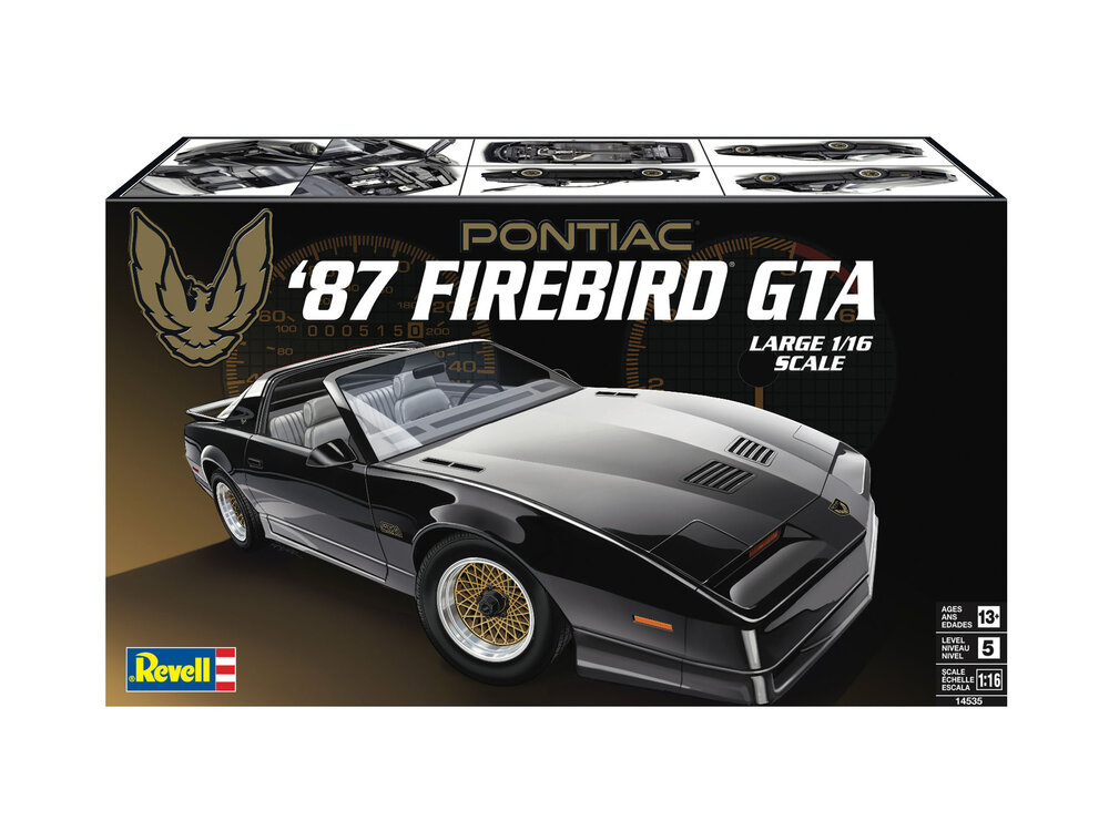 Revell 14535 '87 Pontiac Firebird GTA 1:16 scale model car kit