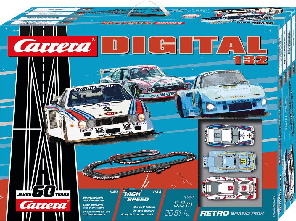Carrera Digital 132 20030031 Retro Grand Prix Slot Car Racing Set