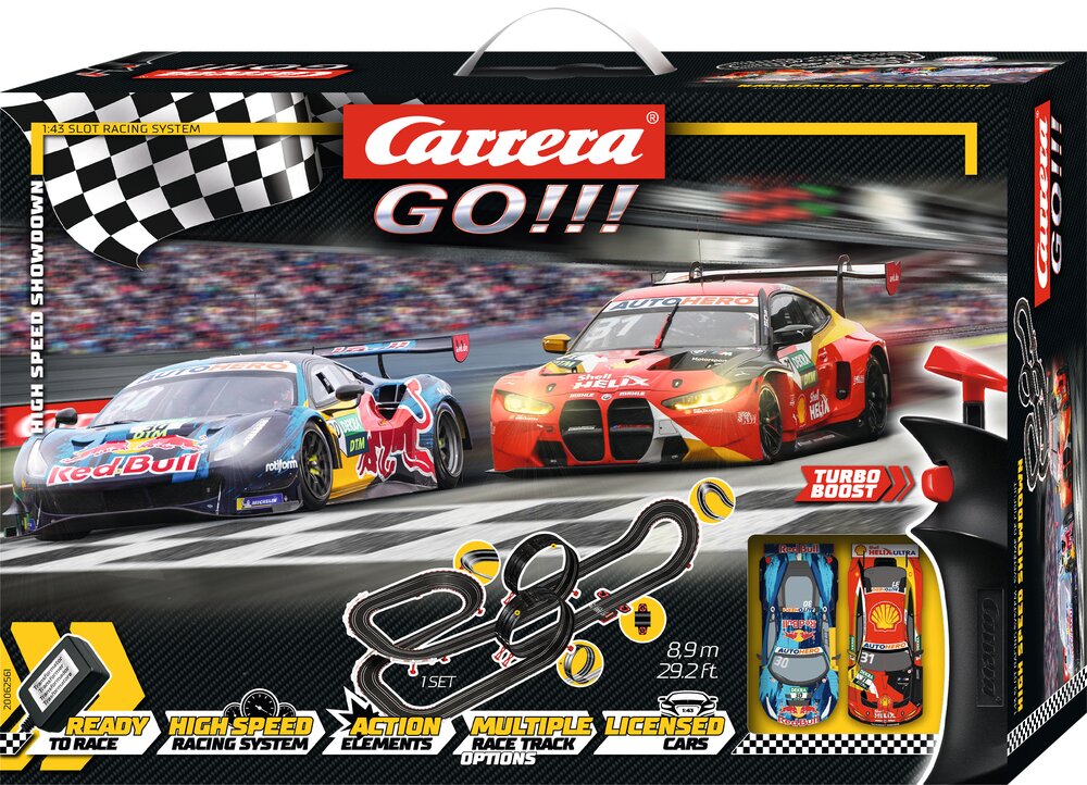 Carrera Go!!! Disney Cars Track Action 1:43 Scale Slot Car Racing Set