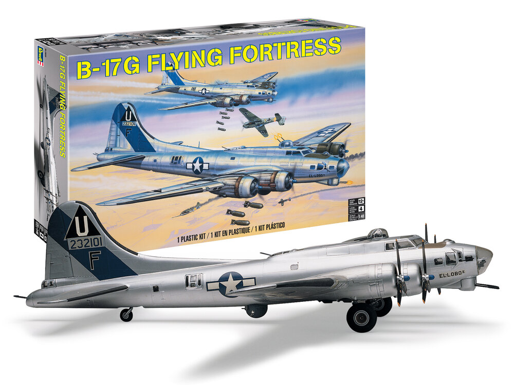 Level 4 Model Kit Boeing B17-G Flying Fortress Bomber Aircraft 1/48 Scale  Model by Revell