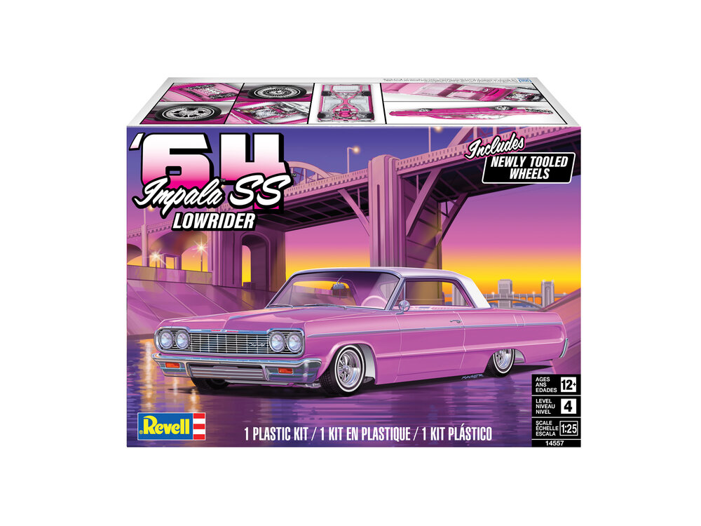 64 インパラ　￼￼impala lowrider ローライダー　revell Revell 14557 '64 Chevy Impala SS Lowrider 1:25 scale model